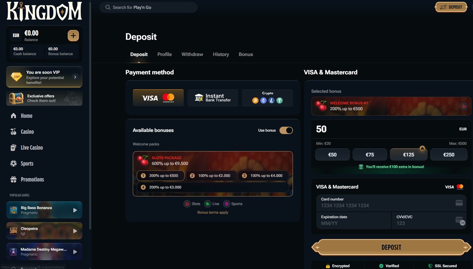 Kingdom Casino screenshot 6