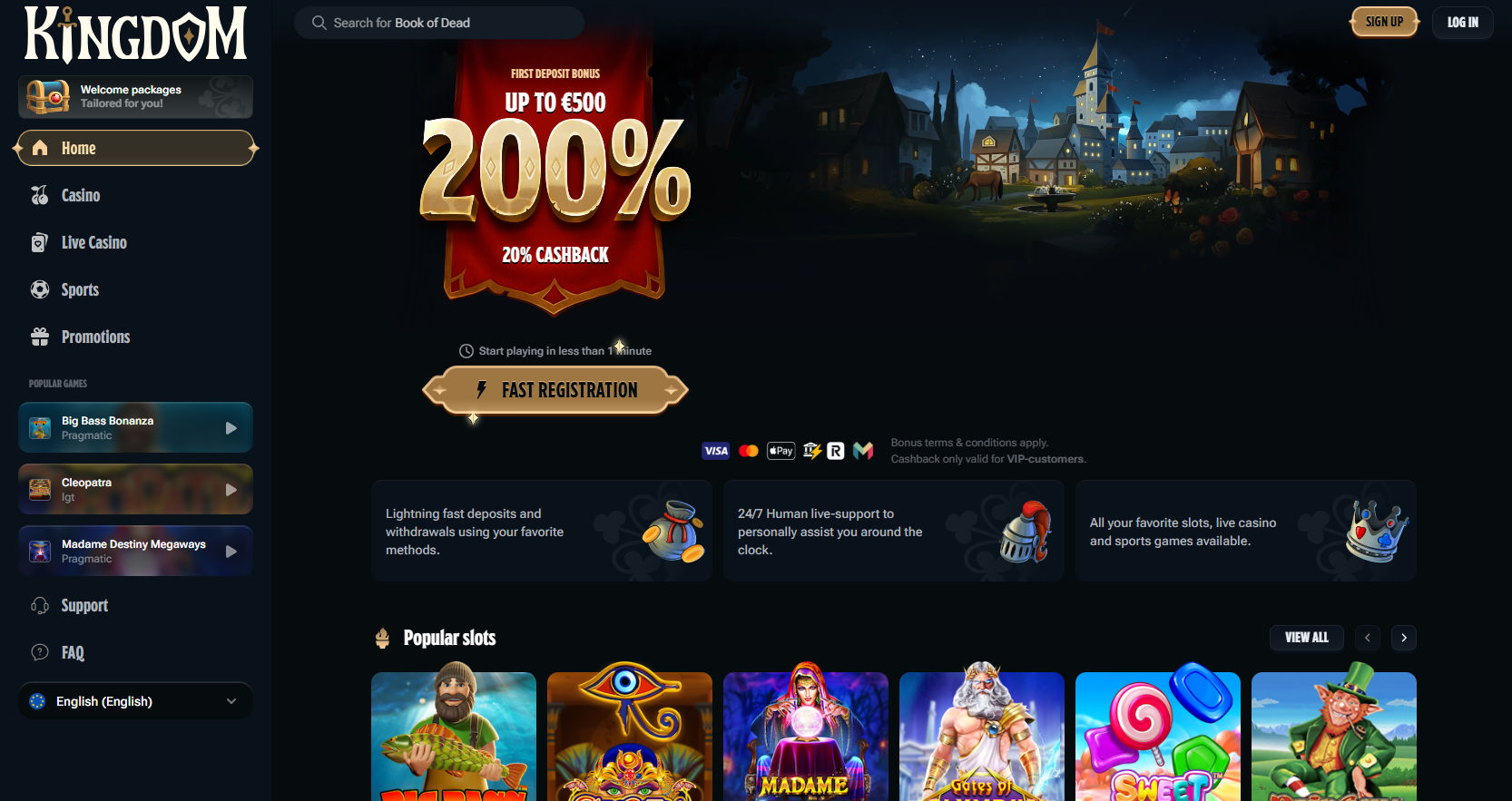 Kingdom Casino screenshot 2