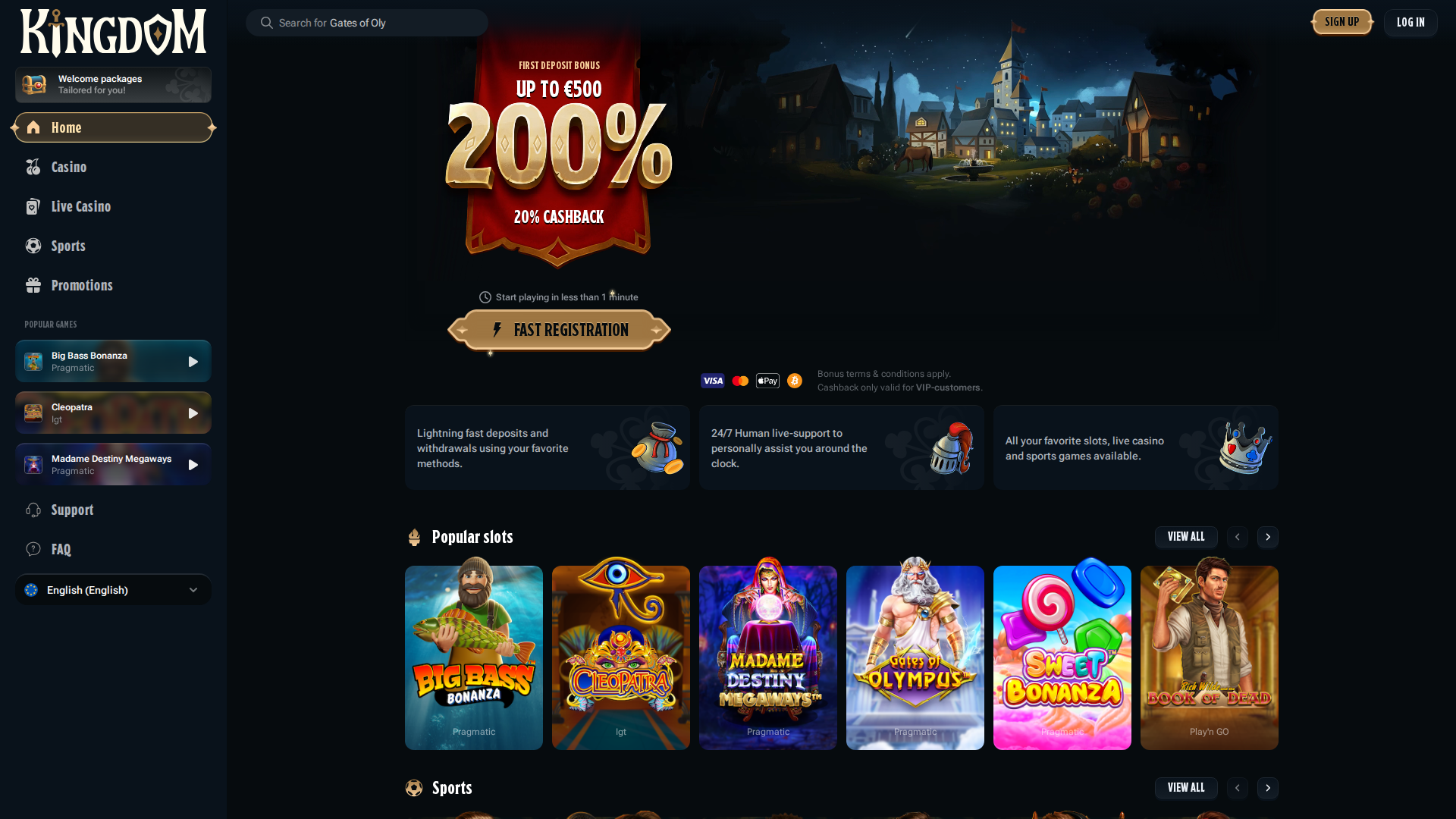 Kingdom Casino screenshot