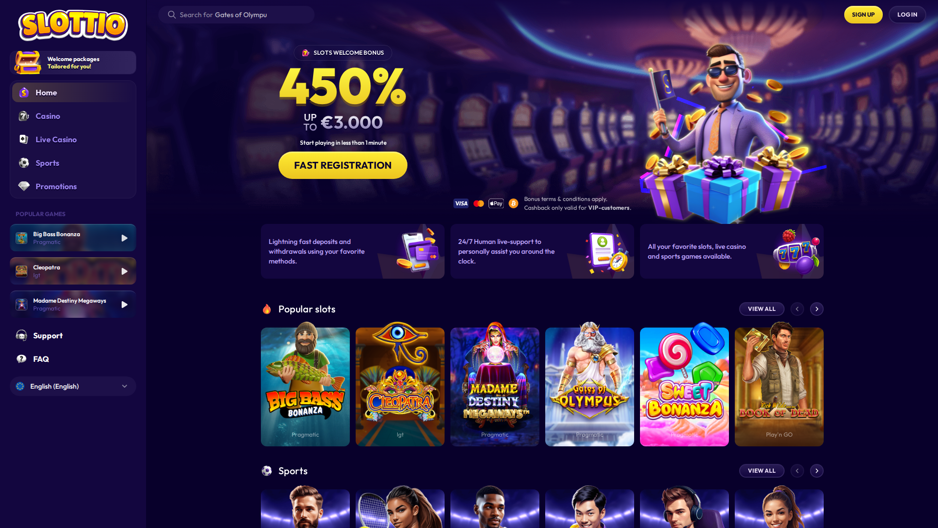 Slottio Casino screenshot